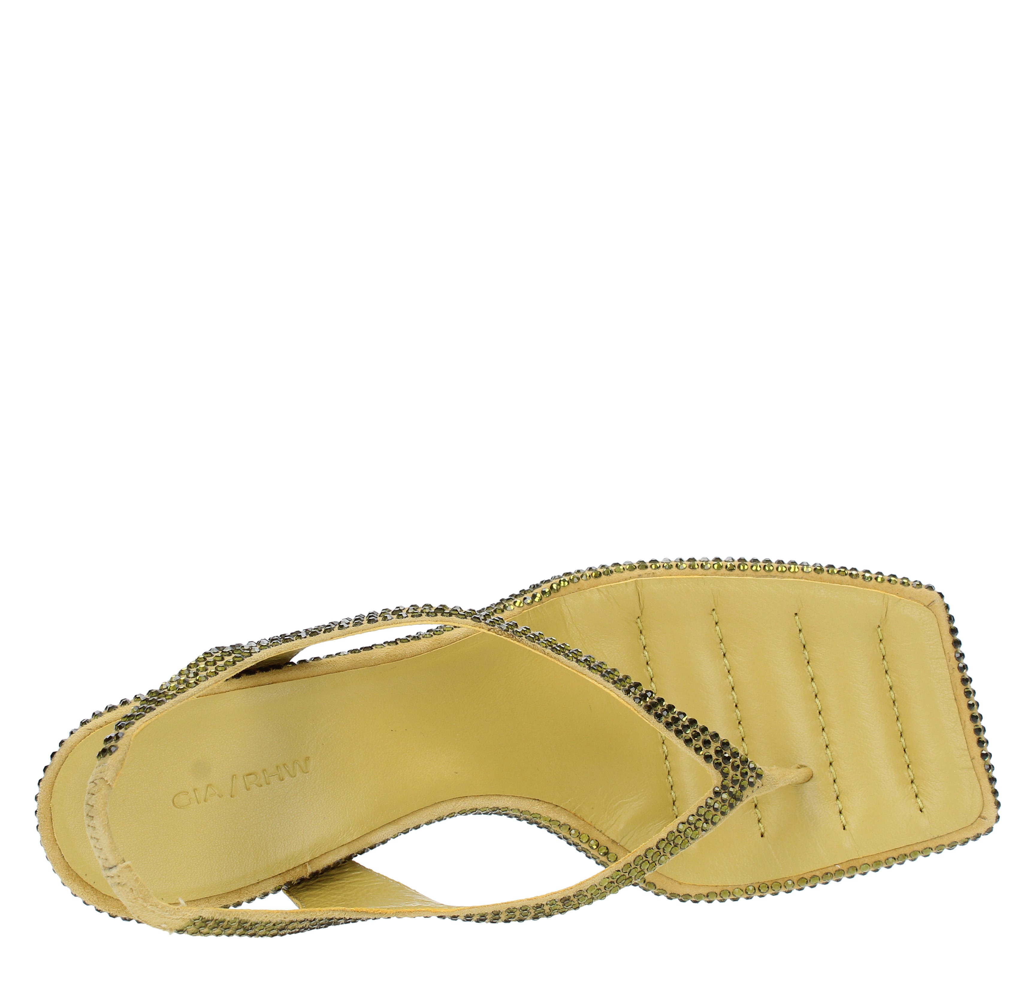 Yellow thong online sandals